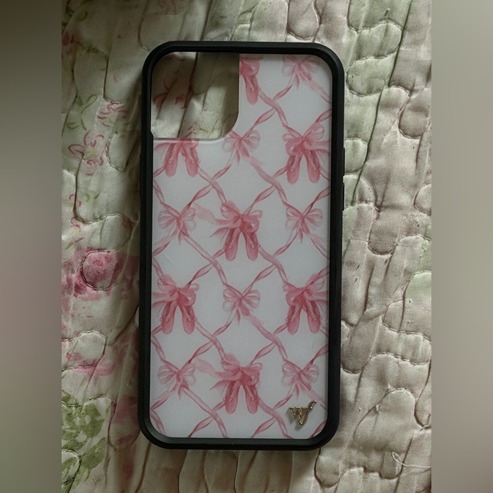 Pink Ballet Bow Pattern Phone Case - Brand Unspecified